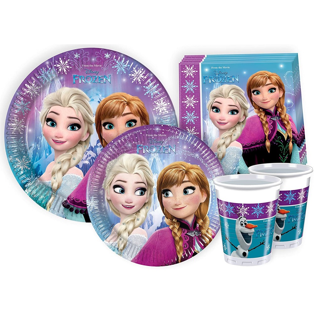 Party box Frozen per 8 Persone, Kit compleanno