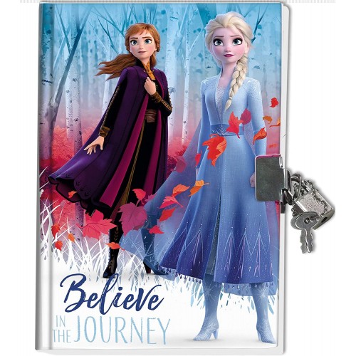 Diario segreto Frozen 2 con lucchetto, idea regalo per bambine