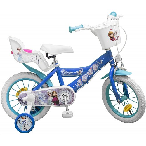 Bicicletta Frozen Disney per Bambini, con cestino