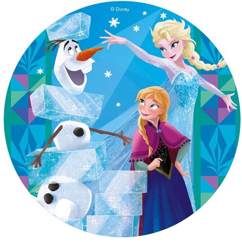 Cialda in ostia di Frozen da 20 cm - Disney, cake topper