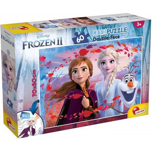 Puzzle Frozen 2 Disney, Supermaxi da 60 pezzi, idea regalo