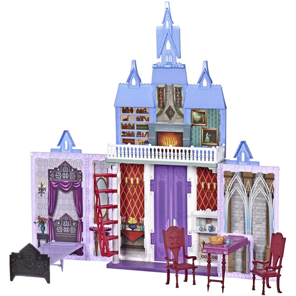 Castello di Arendelle Pieghevole, Frozen 2 Disney, 2 piani, casa delle bambole