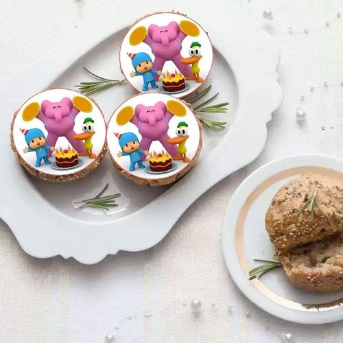 Set da 24 mini cialde Pocoyo per cupcakes, muffin e dolci