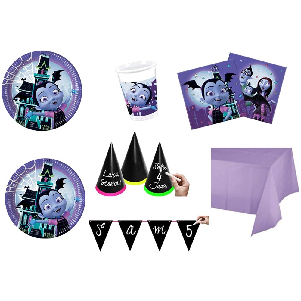 Kit festa 24 persone tema Vampirina Disney, decorazioni e addobbi