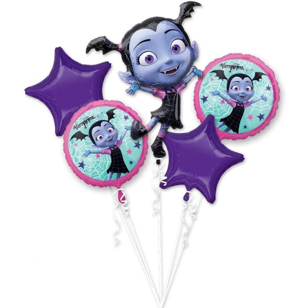 Bouquet di palloncini di Vampirina Disney, 5 pezzi in lamina