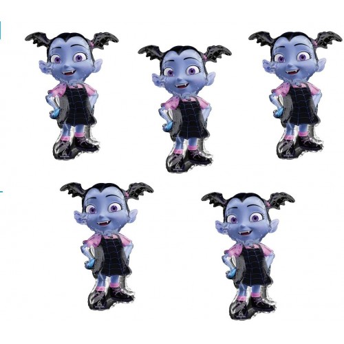 Set da 5 palloncini piccoli di Vampirina, in alluminio