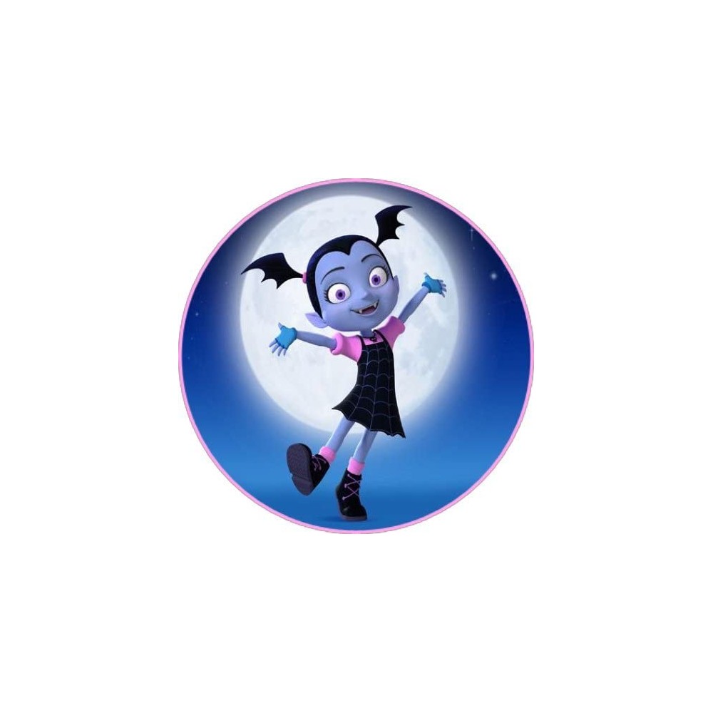 Cialda di Vampirina Disney tonda, topper cake