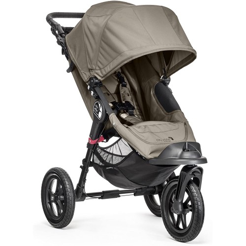 Passeggino 3 ruote, colore sabbia - Baby Jogger, con Quick-Fold