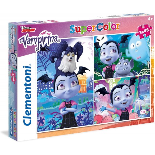 Puzzle Clementoni di Vampirina Disney, set da 3 pezzi, idea regalo