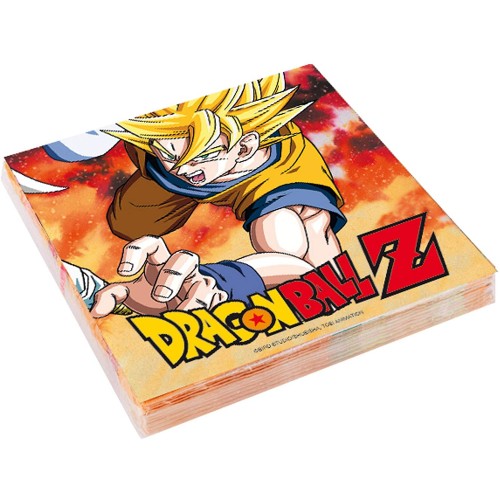 Set da 240 tovaglioli Dragon Ball Z , 12 confezioni da 20 pezzi