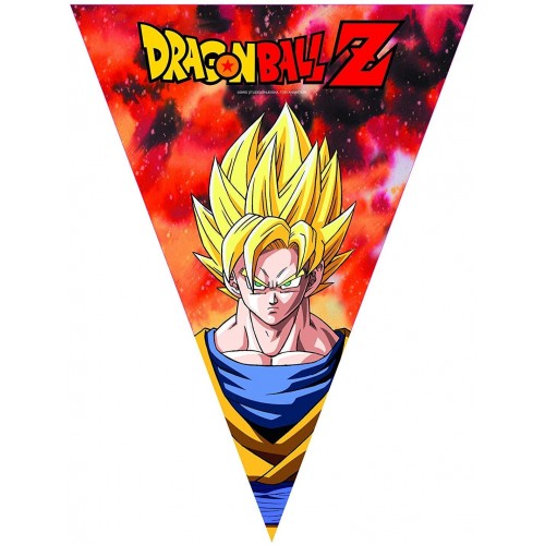 Festone Dragon Ball Z, bandierine per feste di compleanno