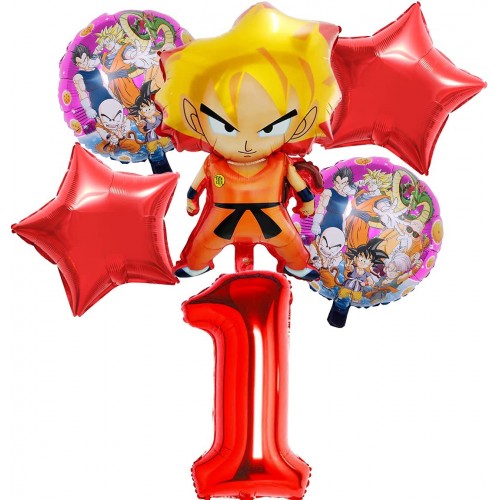 Set palloncini Dragon Ball, 5 pezzi, per allestimenti