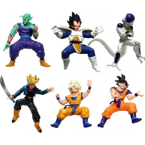 Statuine Cake Topper di Dragon Ball, 6 personaggi, per torta