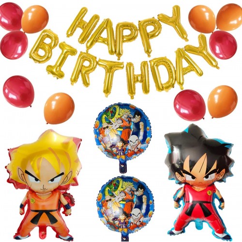 Palloncini per feste Dragon Ball, 5 supershape in alluminio