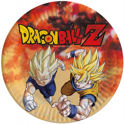 Set da 8 piatti di Dragon Ball Z, da 23 cm