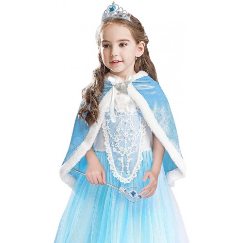 Costume principessa Elsa di Frozen - Disney, con accessori