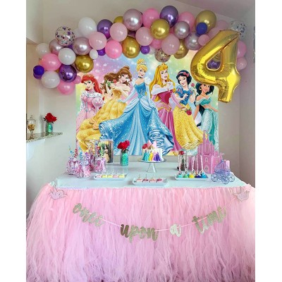 Banner Fondale a tema principesse Disney, per feste e party