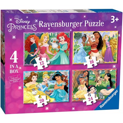Puzzle Principesse Disney, 4 Puzzle, per bambini