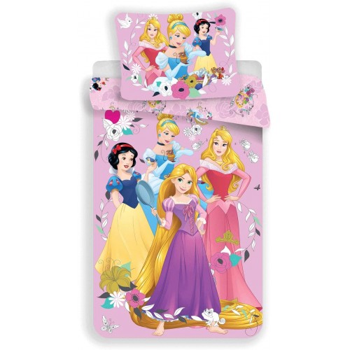 Copripiumino Principesse disney da 140 x 200 cm, letto singolo