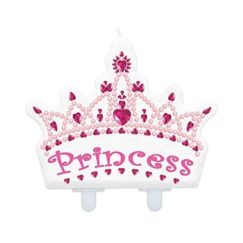 Candelina Corona sagomata principesse Disney, cake topper originale