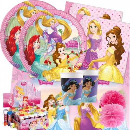Kit Principesse Disney per 16 persone con bolle di sapone