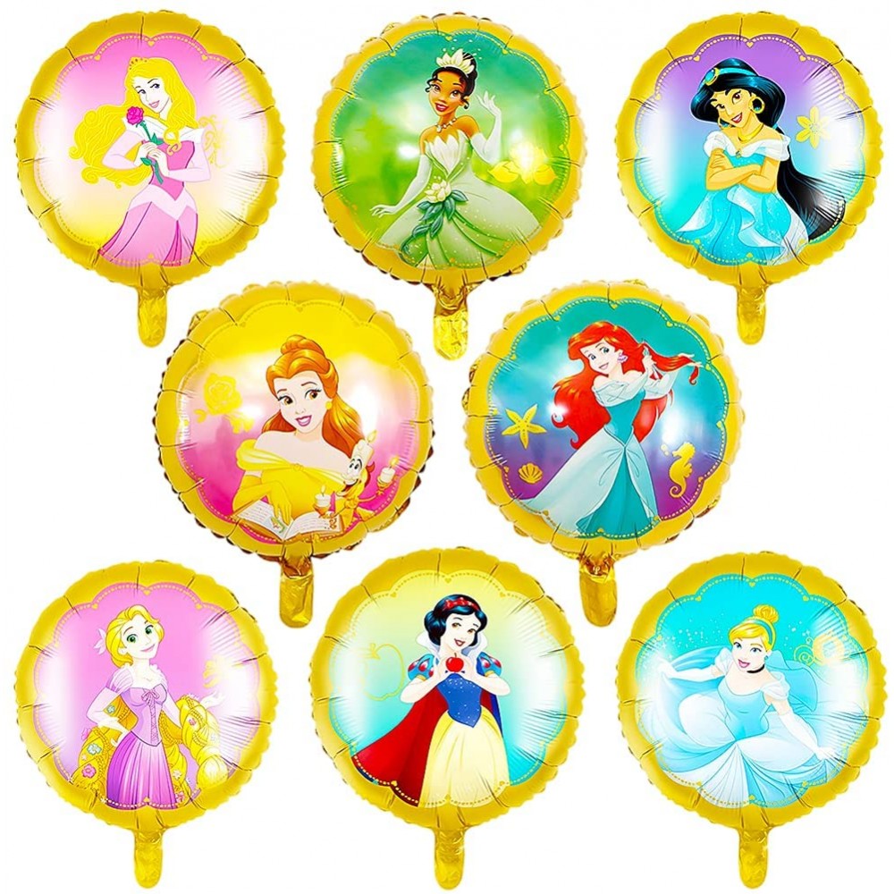 16 Palloncini Foil delle Principesse Disney