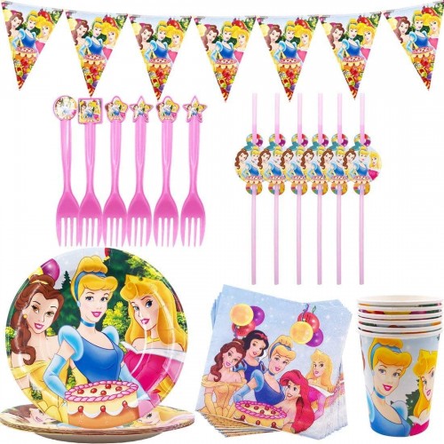 Kit Compleanno 6 persone Principesse Disney