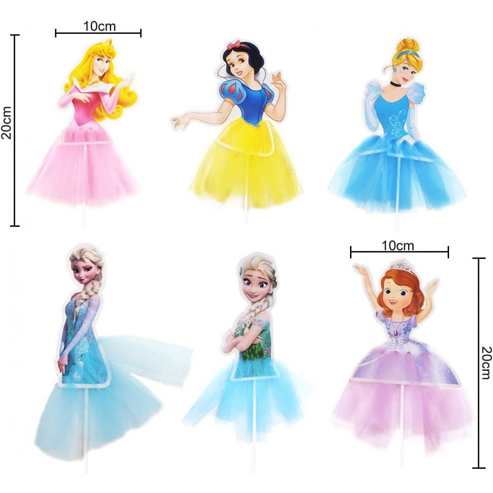 6 Cake topper Principesse Disney