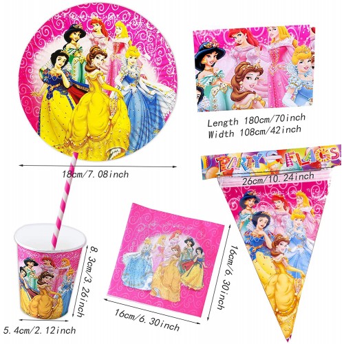 Kit Compleanno Principesse Disney per 10 persone