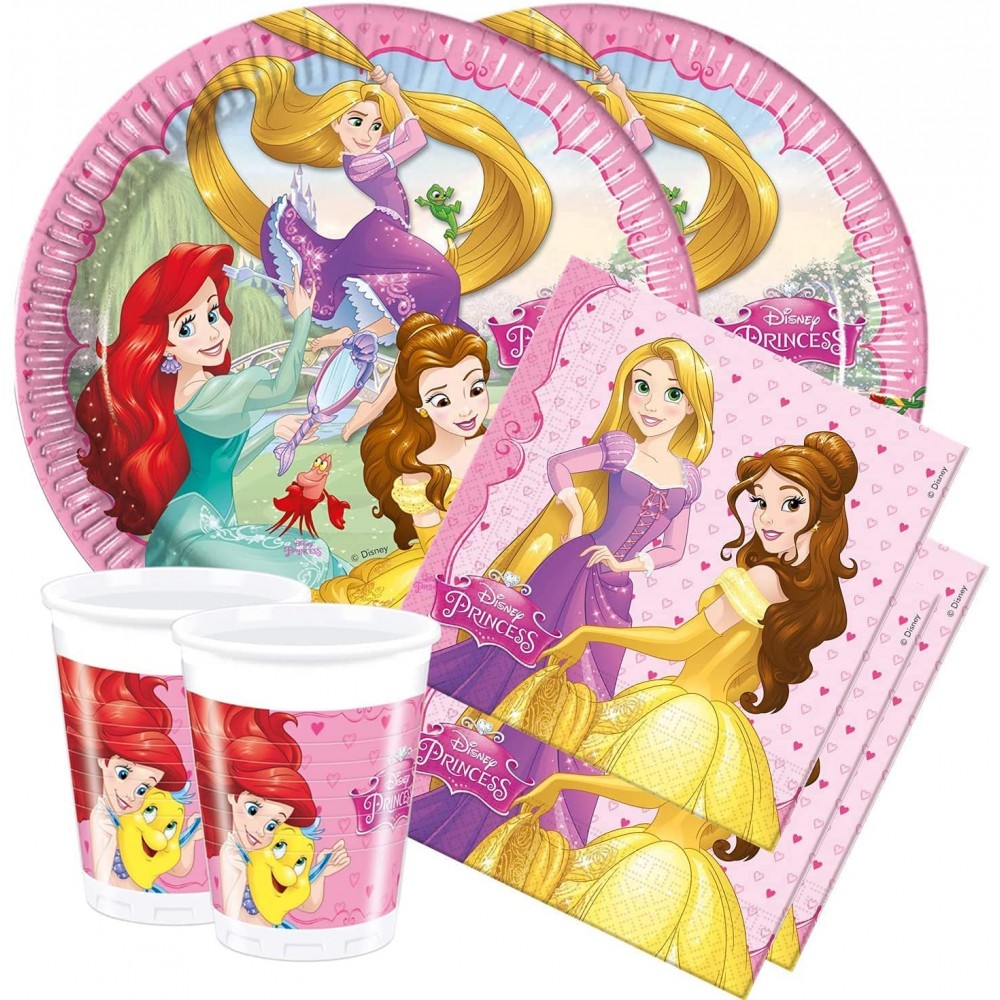 kit Compleanno Principesse Disney per 8 persone