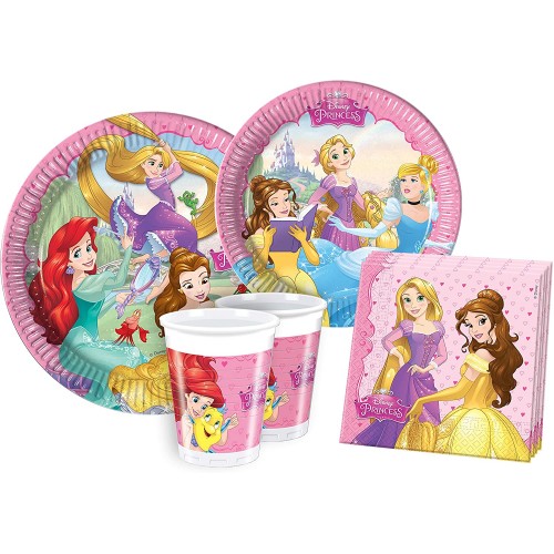 Kit Compleanno Principesse Disney per 24 persone