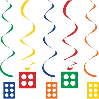 Set da 5 decorazioni a spirale Lego