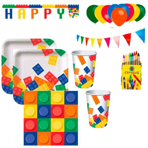 Kit Compleanno Lego per 24 persone