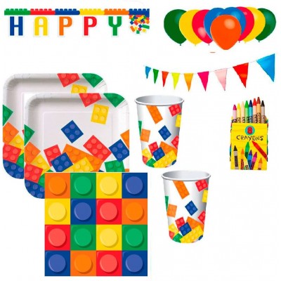 Kit Compleanno Lego per 24 persone