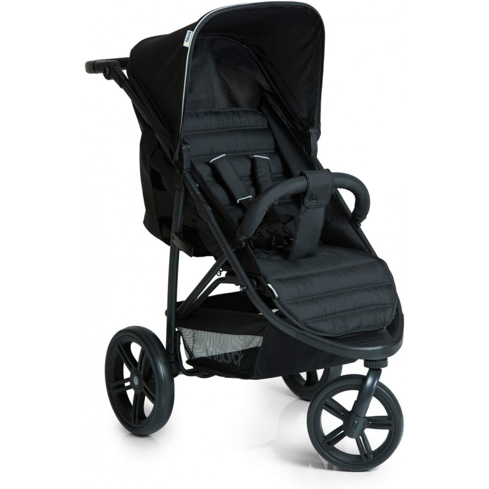 Passeggino a 3 Ruote pieghevole - Hauck Rapid, total black, elegante