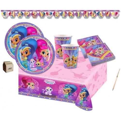 Kit Compleanno Shimmer e Shine per 24 persone