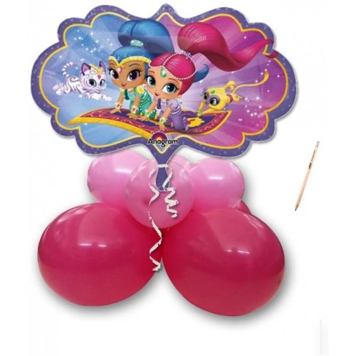 Kit composizione palloncini Centrotavola Shimmer e Shine