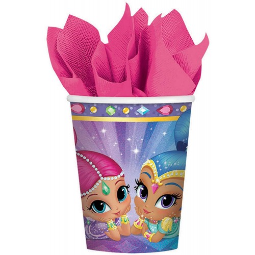 Set da 8 bicchieri di carta Shimmer e Shine