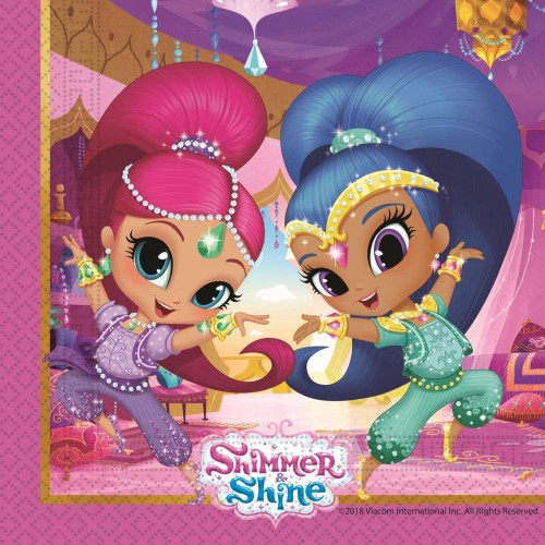 Confezione da 20 tovaglioli Shimmer e Shine