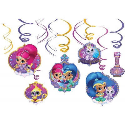 Set da 6 spirali con pendenti Shimmer e Shine