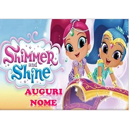 Cialda per torta Shimmer e Shine personalizzabile