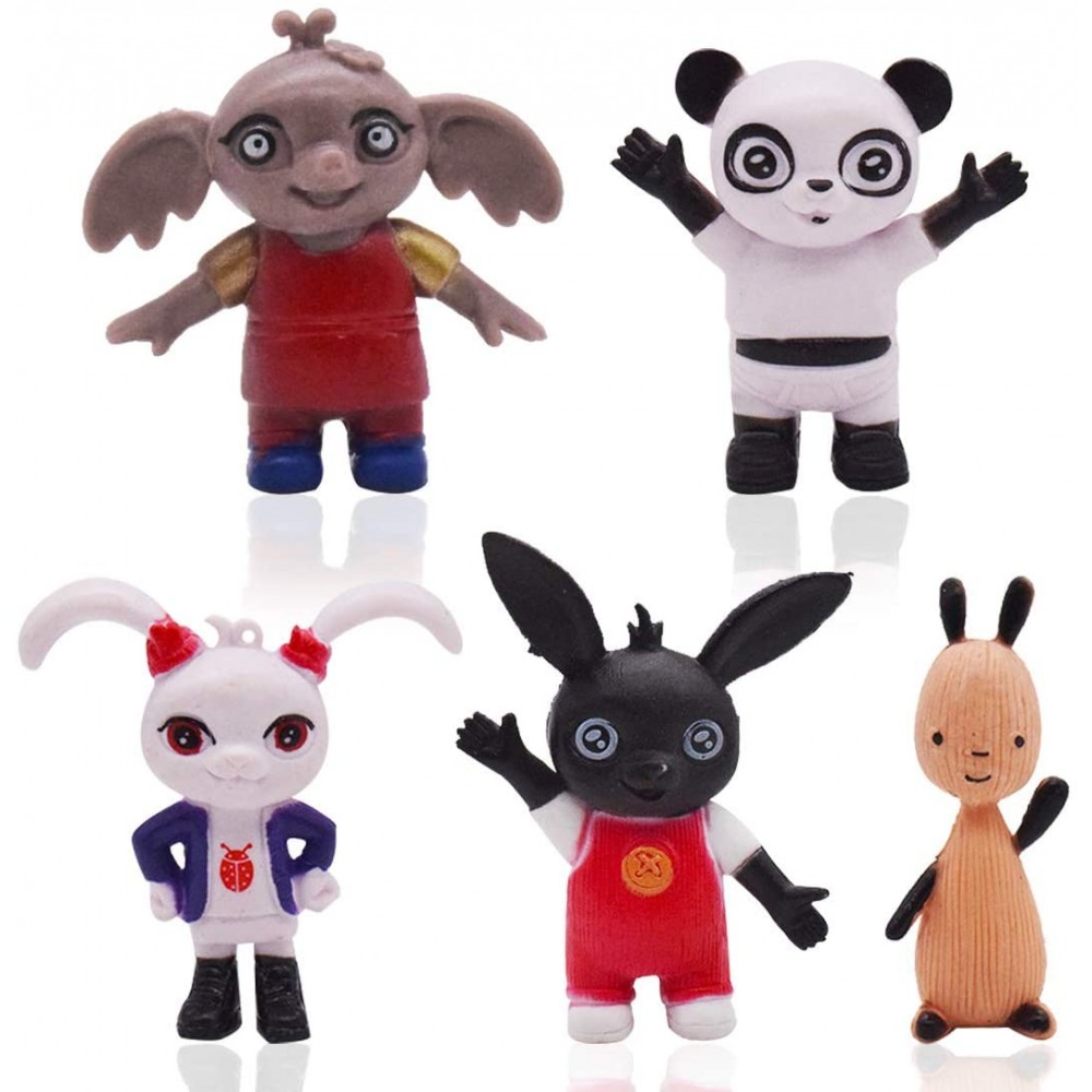 Set da 5 cake topper personaggi Bing, tridimensionali