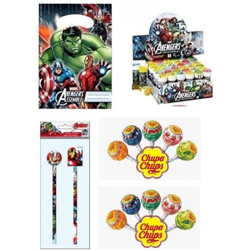 Kit da 6 regalini Avengers per feste, per bambini, Marvel