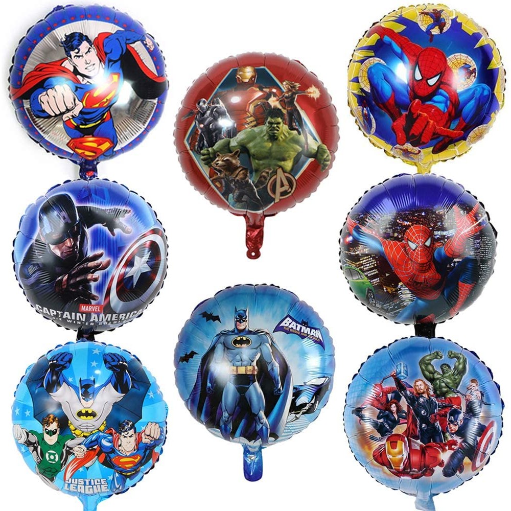Set da 8 palloncini Avengers in alluminio, per feste di compleanno
