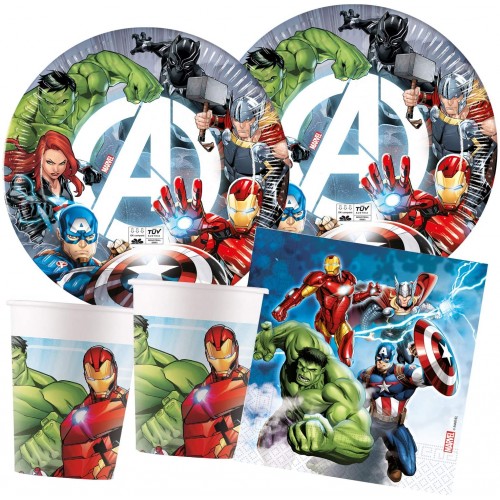 Inviti Compleanno Bambini Avengers Marvel 15 Pezzi Colori e Personaggi  Assortiti